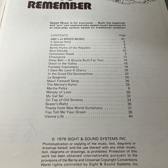 Easy-Play Speed Music- Volume #46 Double-Note Series "Easy to Remember" Sheet Mu - Picture 3 of 3